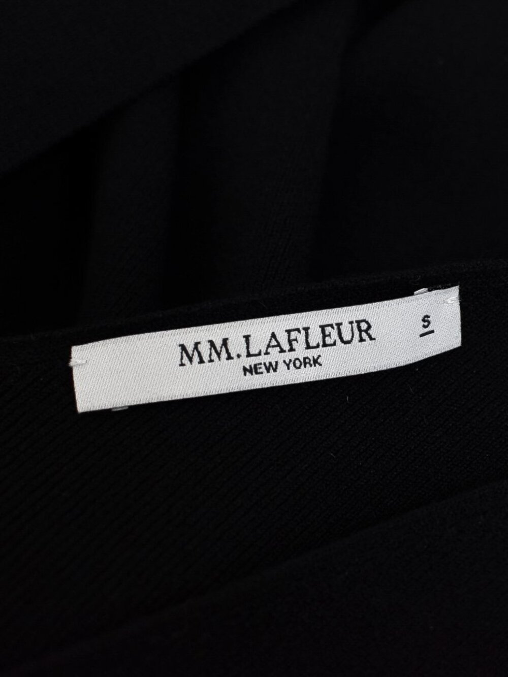 MM Lafleur Linette Top Black Knit Belted Sleeveless Sweater Sz S Business Casual - Picture 9 of 11
